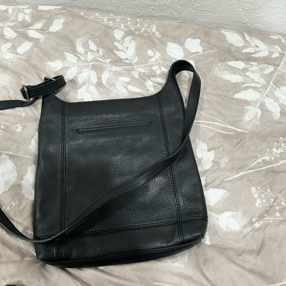 The sack leather Crossbody bag